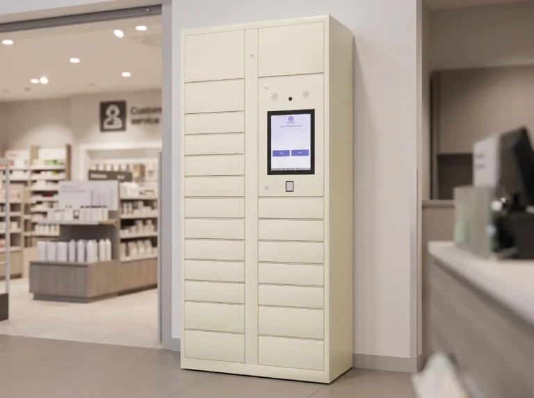 StaticMile locker bank as a retail collection point