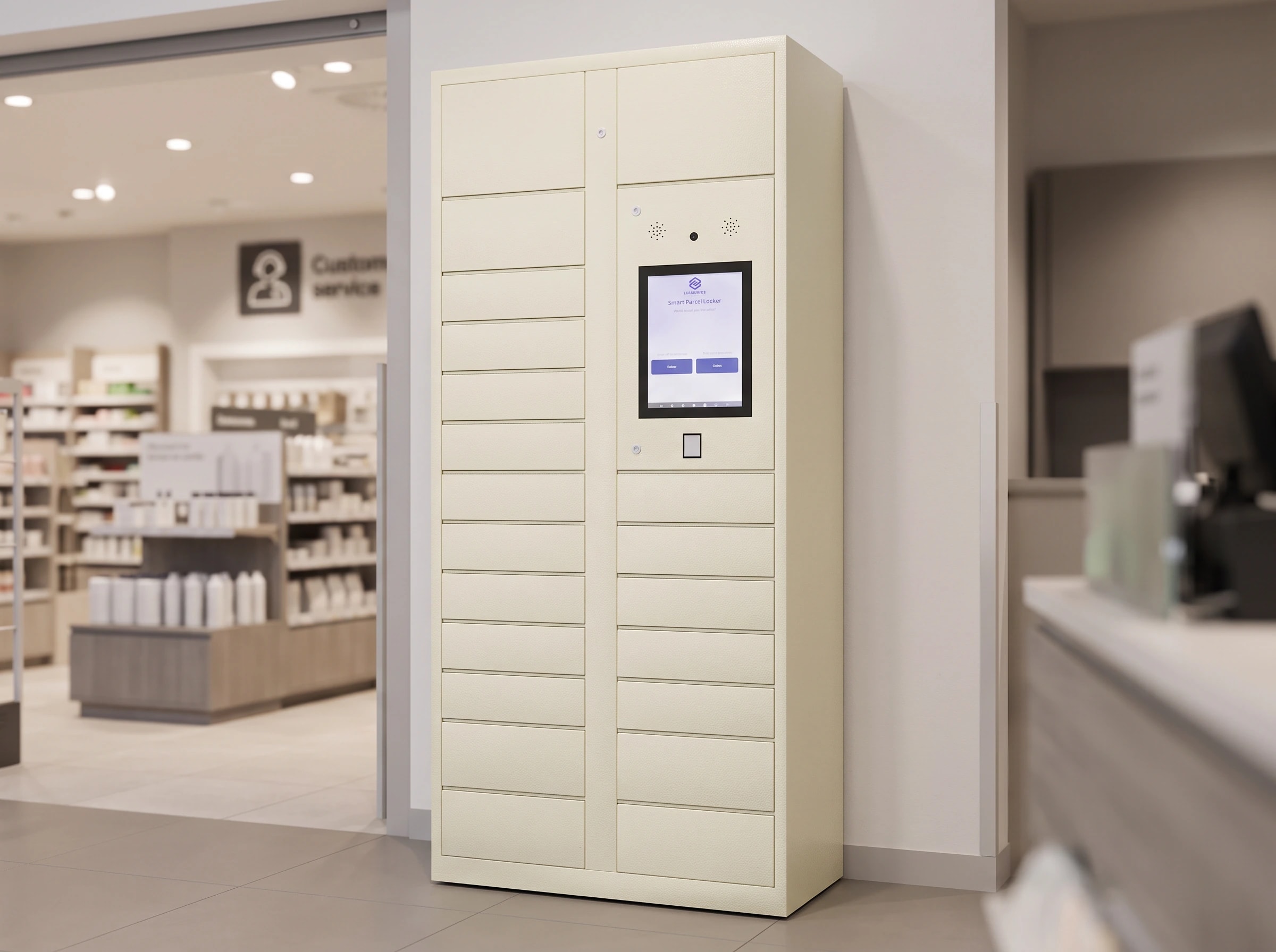 StaticMile locker bank as a retail collection point